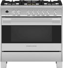 36" Contemporary Dual Fuel Range, 5 Burner, Stainless Steel