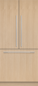 36" Integrated French Door Refrigerator Freezer, 80" Height, 16.8 cu ft, Ice & Water **F&P Stainless Panels Required**