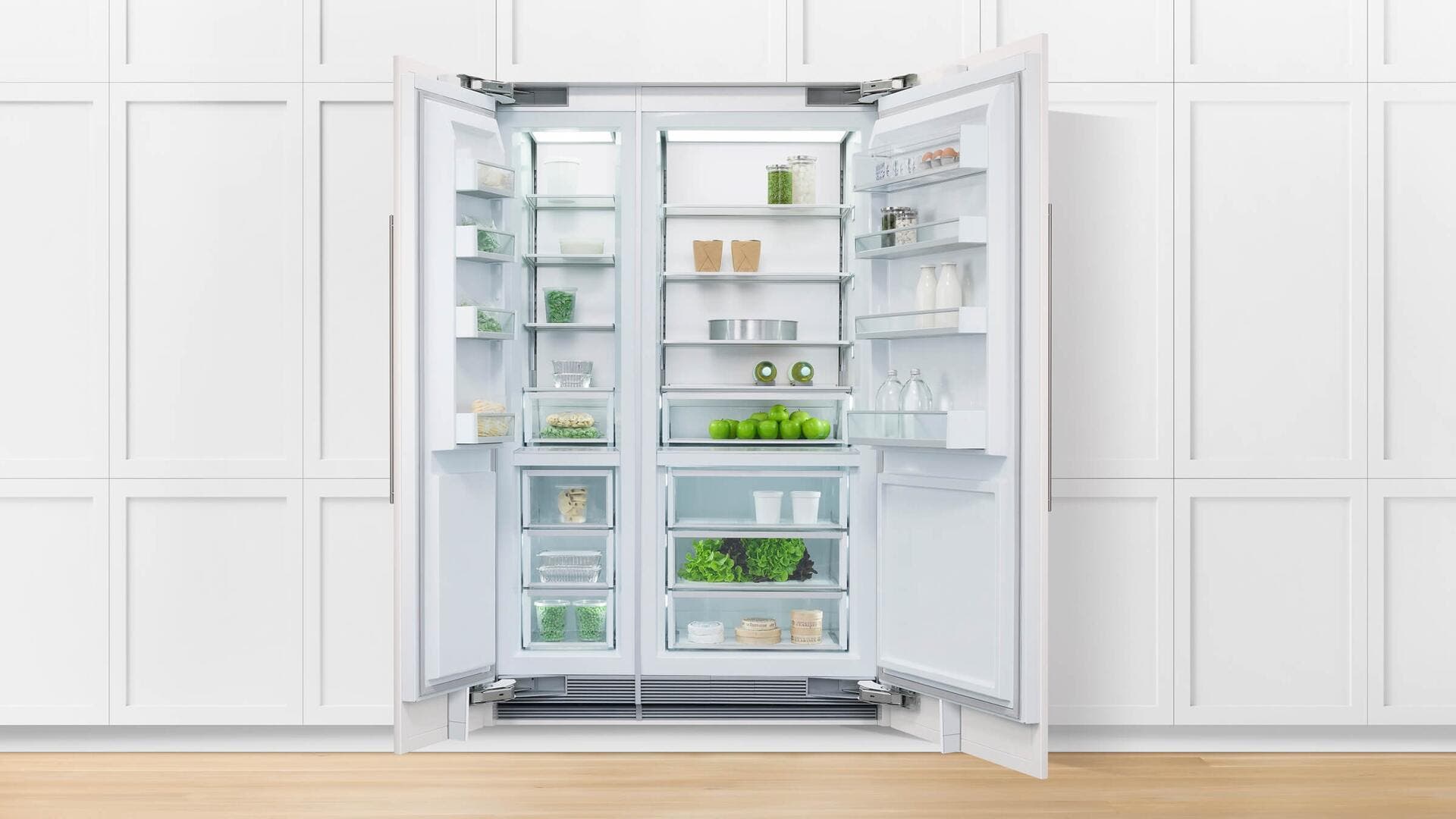 Fisher Paykel RS2484SL1 Panel Ready, Left Hinge with White Interior
