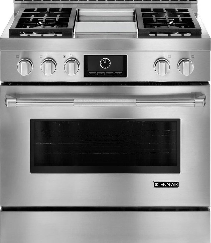 Jenn Air JGRP536WP 36 Inch Freestanding Gas Range Stainless Steel