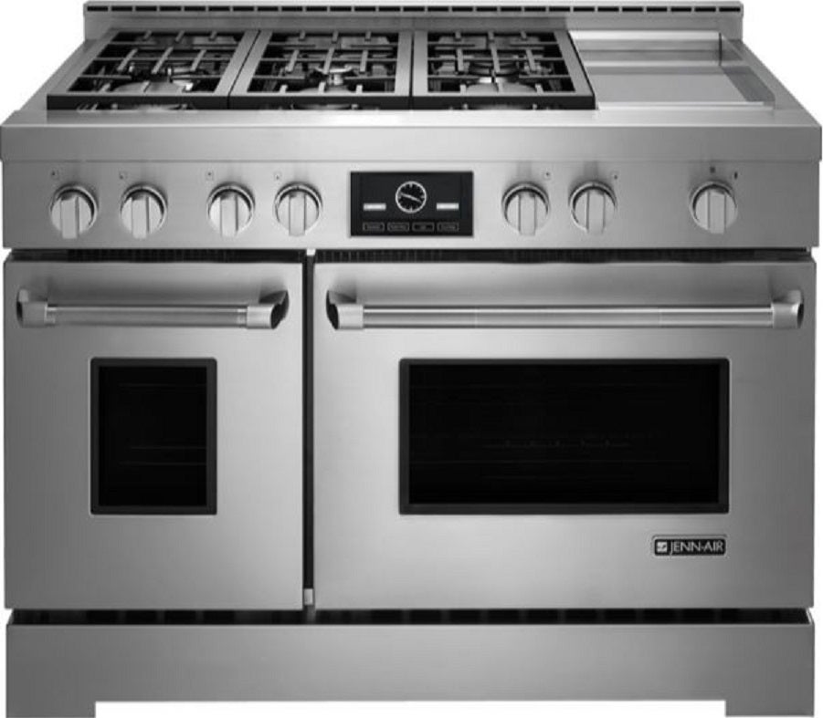 Jenn Air JLRP548WP 48 Inch Freestanding Gas Range Stainless Steel