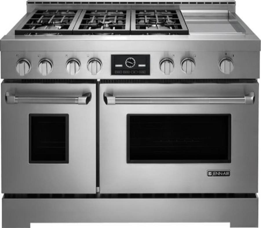 Jenn Air JLRP548WP Stainless Steel with Pro Style, Liquid Propane