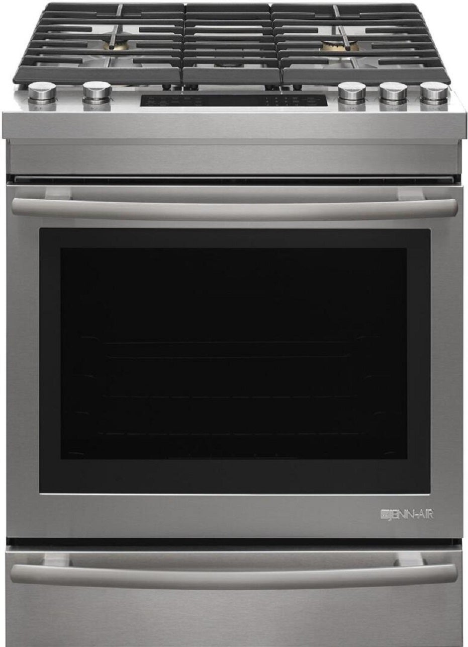 Jenn Air JDS1450FS 30 Inch SlideIn Dual Fuel Range with 5 Sealed