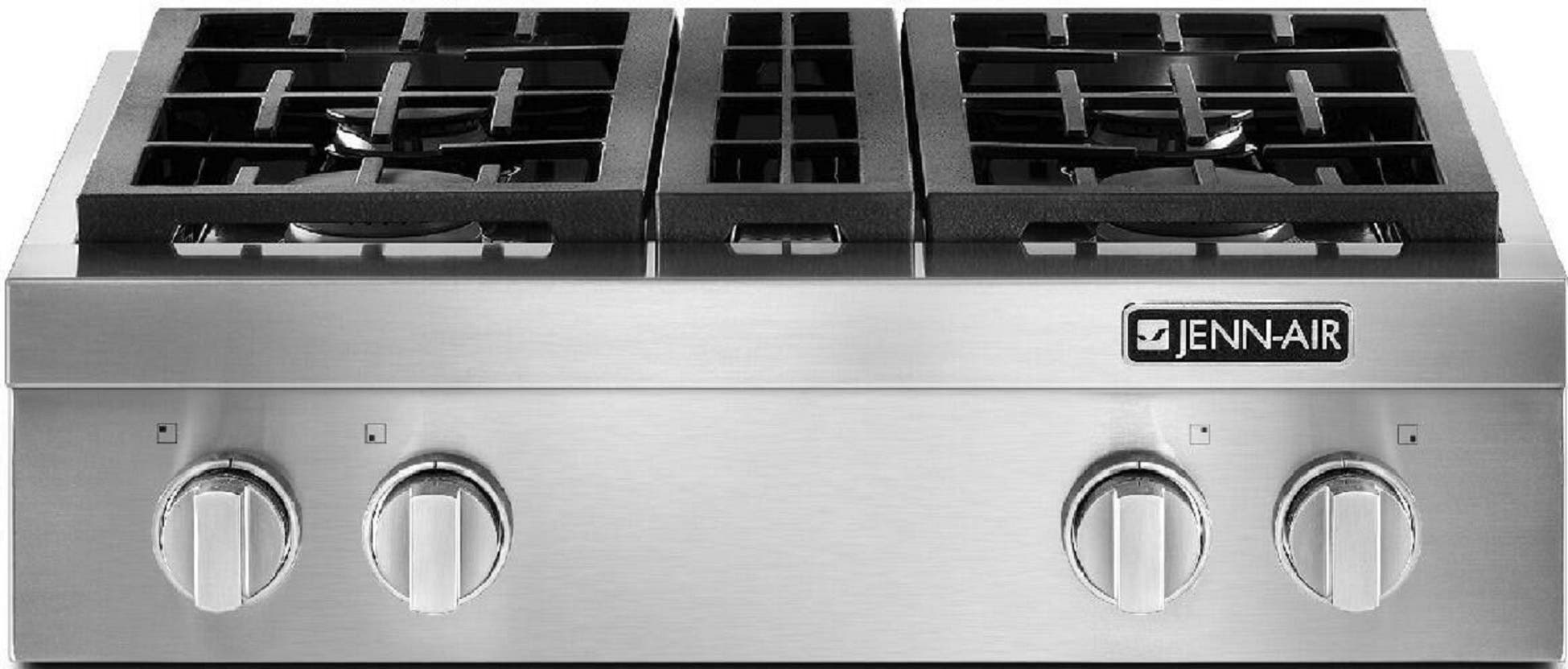 Jenn Air JGCP430WP Stainless Steel with Pro Style, Natural Gas