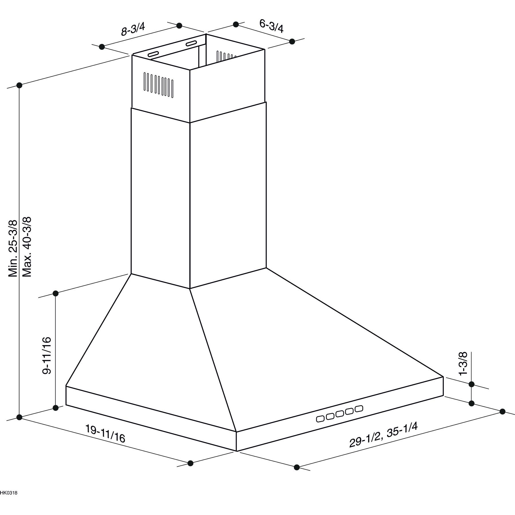 Broan BWP2306SS Stainless Steel
