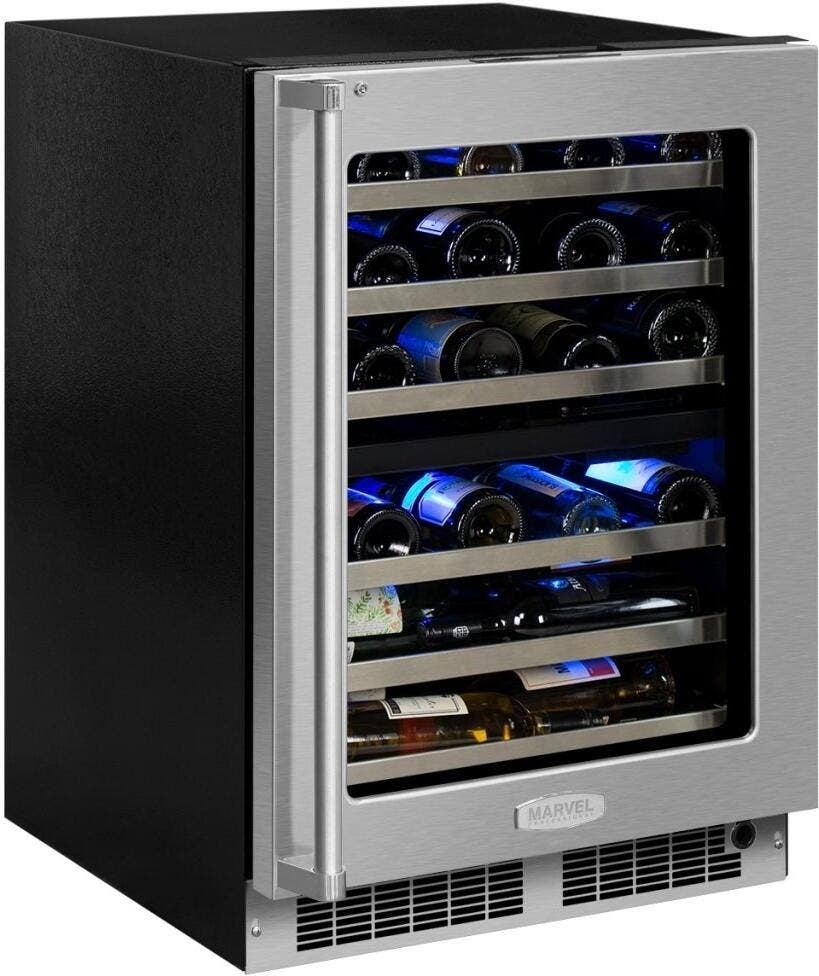 Marvel MP24WDG5RS Stainless Steel with Frame Glass, Right Hinge