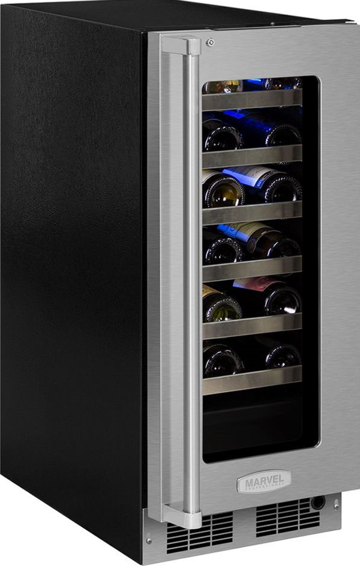Marvel MP15WSG4RS Stainless Steel with Frame Glass, Right Hinge