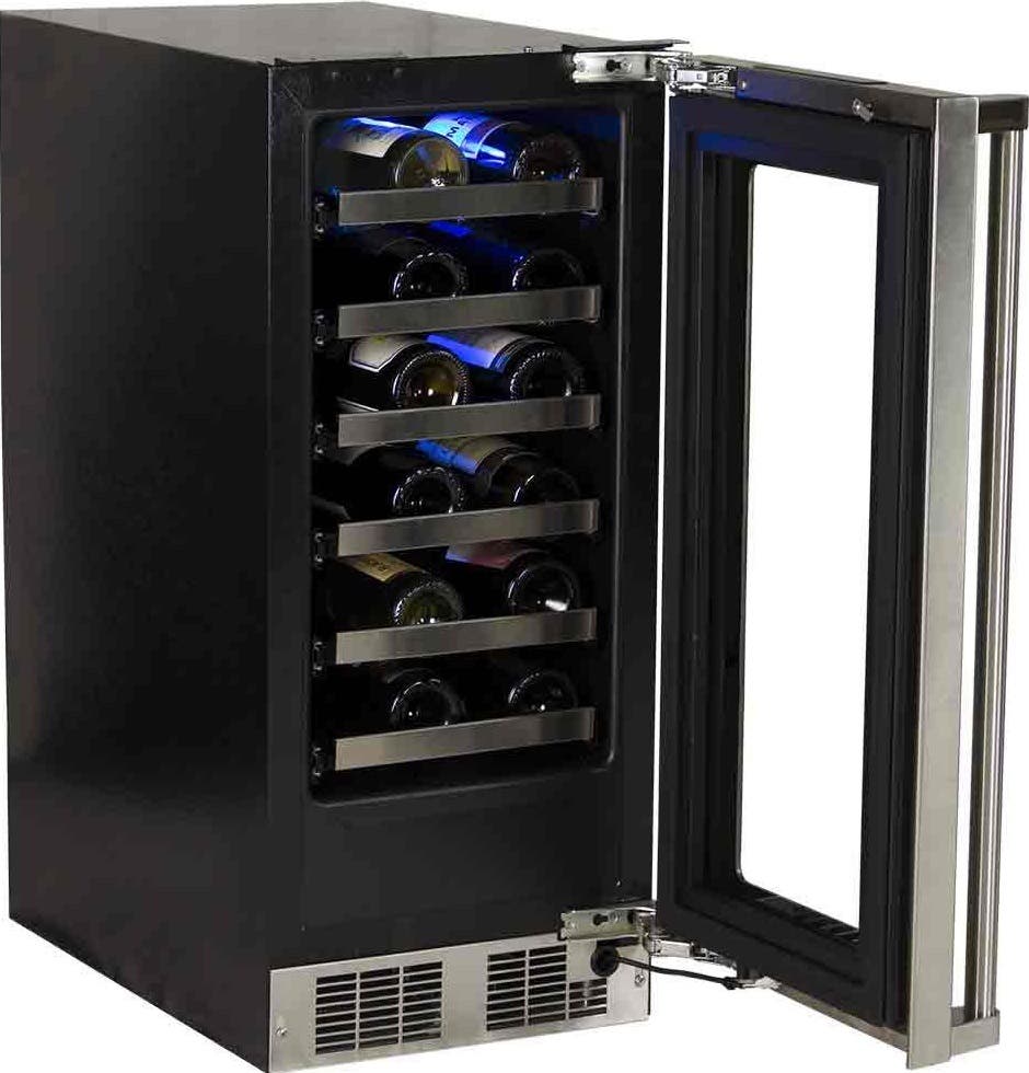 Marvel MP15WSG4RS Stainless Steel with Frame Glass, Right Hinge