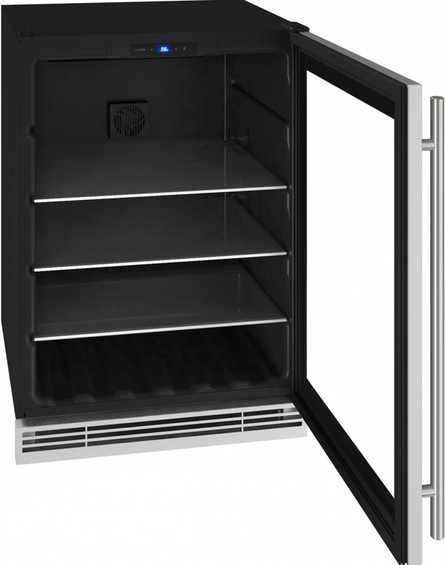 U-Line UHBV024SG01A Beverage Center 24" Reversible Hinge: Stainless St...