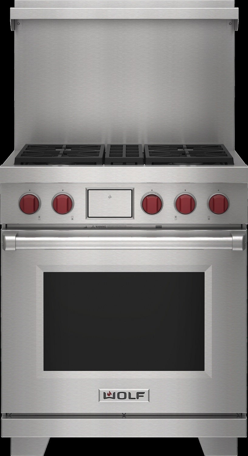Wolf DF30450SPLP 30 Inch Freestanding Dual-Fuel Smart Range