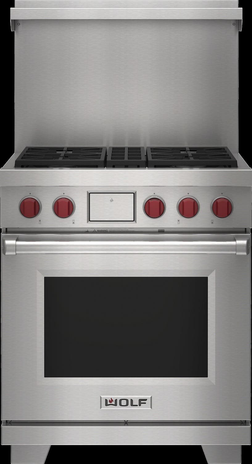 20 Inch High Riser with Shelf for 30 Inch Range