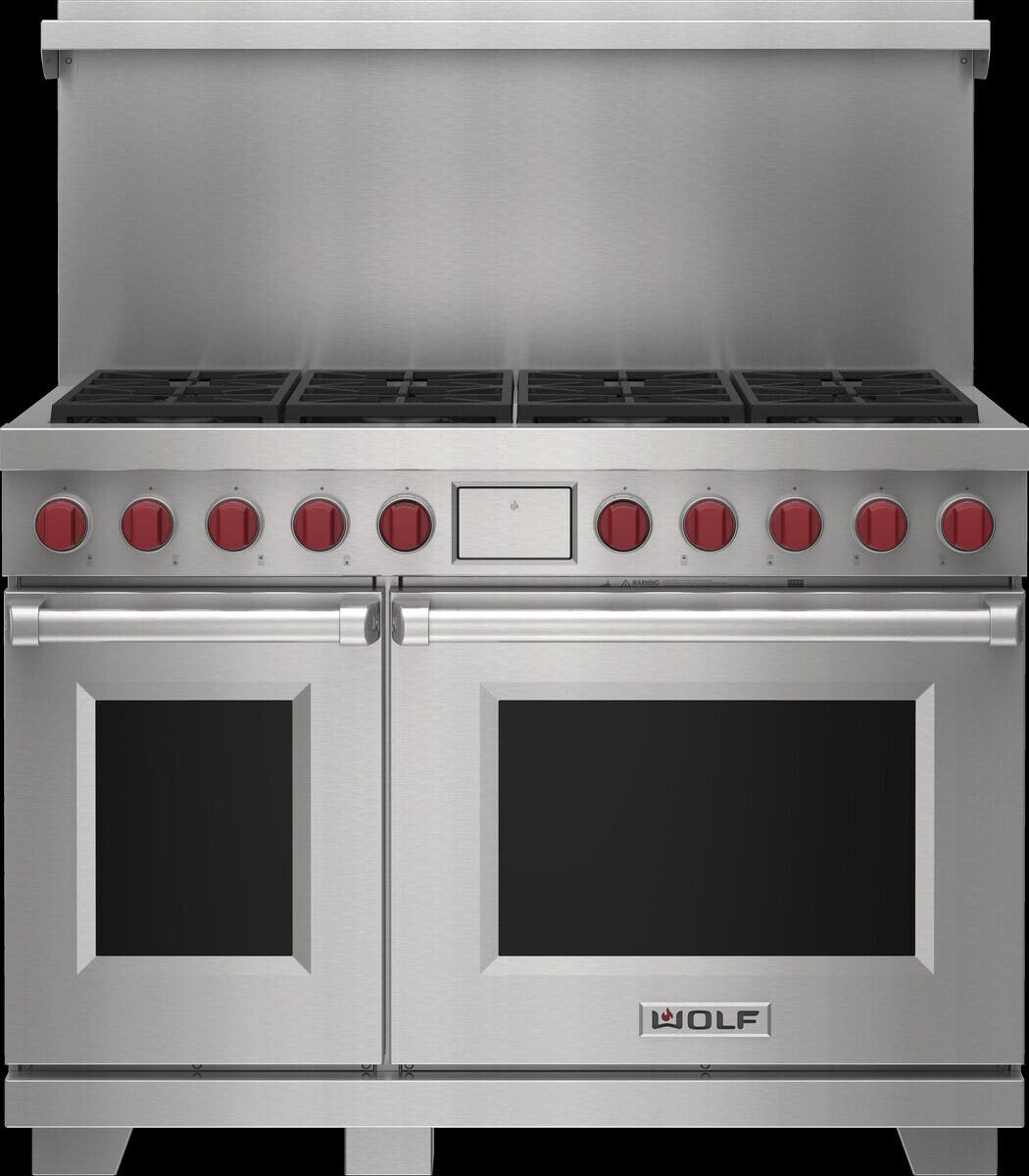 20 Inch High Riser with Shelf for 48 Inch Range