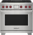 36 Inch Freestanding Dual Fuel Range with 4 Sealed Burners, Grill