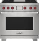 36 Inch Freestanding Dual Fuel Range with 4 Sealed Burners, Griddle