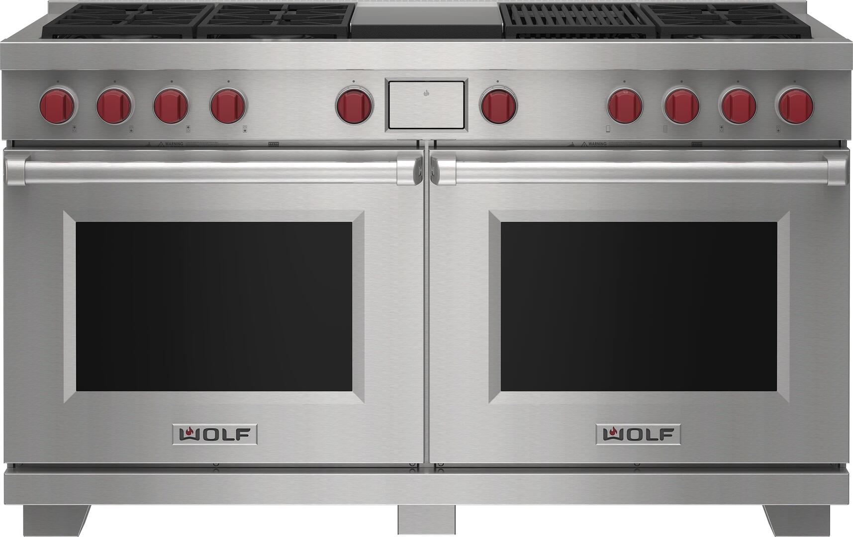 Wolf DF60650CGSP 60 Inch Freestanding Dual-Fuel Smart Range