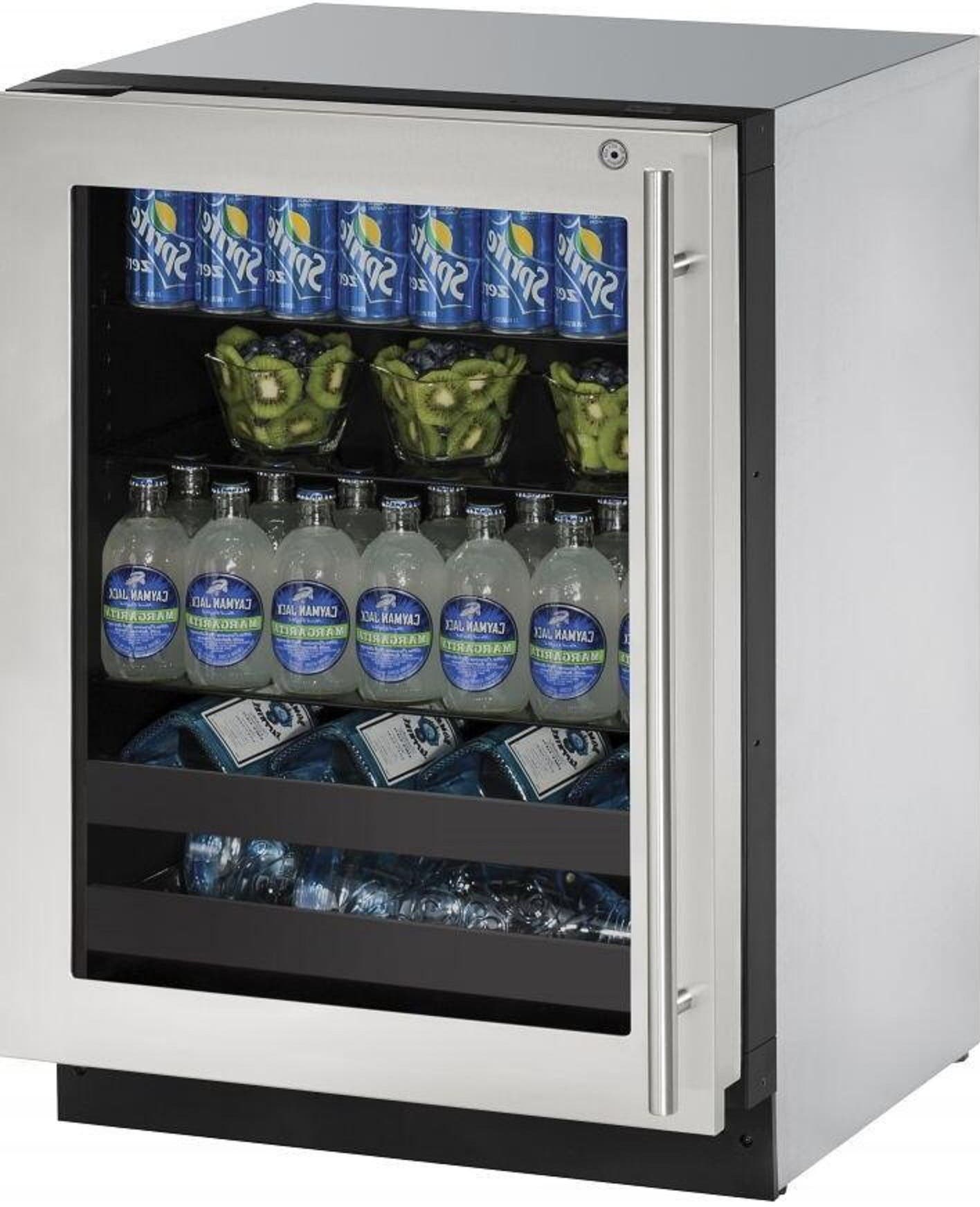 U-Line U2224BEVS15B Stainless Steel with Frame, Left Hinge and Door Lo...