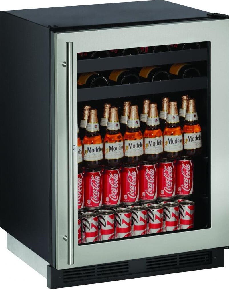 U-Line U1224BEVS13B Stainless Steel with Frame, Right Hinge