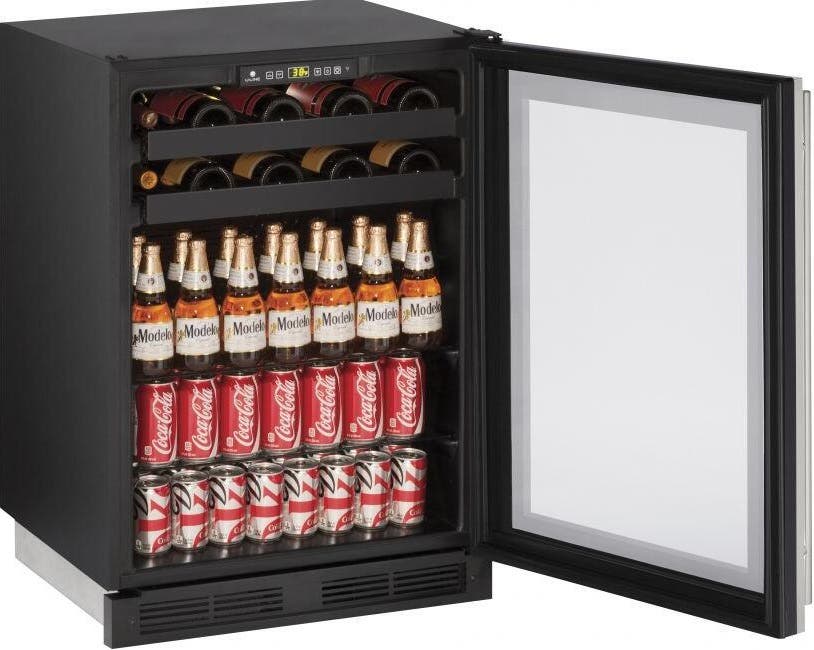 U-Line U1224BEVS13B Stainless Steel with Frame, Right Hinge
