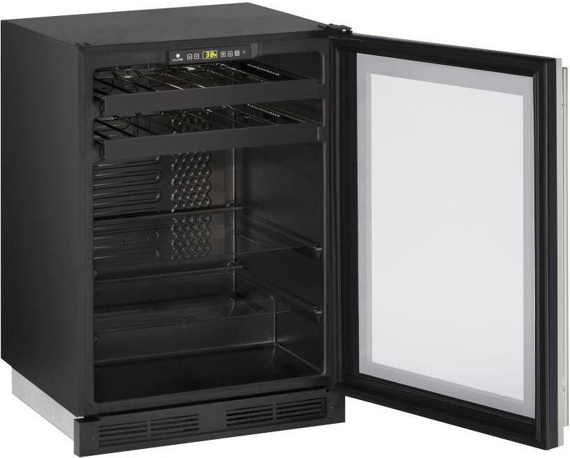 U-Line U1224BEVS13B Stainless Steel with Frame, Right Hinge