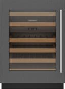 24 Inch Under Counter Dual Zone Smart Wine Storage with 42-Bottle Capacity, 6 Full-Extension Racks, UV-Resistant Glass Door, LED Accent Light, Inventory Tile System, Dual Evaporators, Sabbath Mode and Star-K Certified