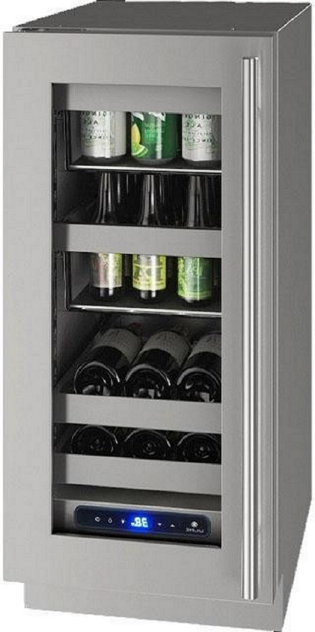 U-Line UHBV515SG51A Beverage Center 15" 115v: Stainless Steel with Loc...