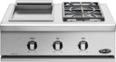 30 Inch Built-In Double Side Burner with Griddle