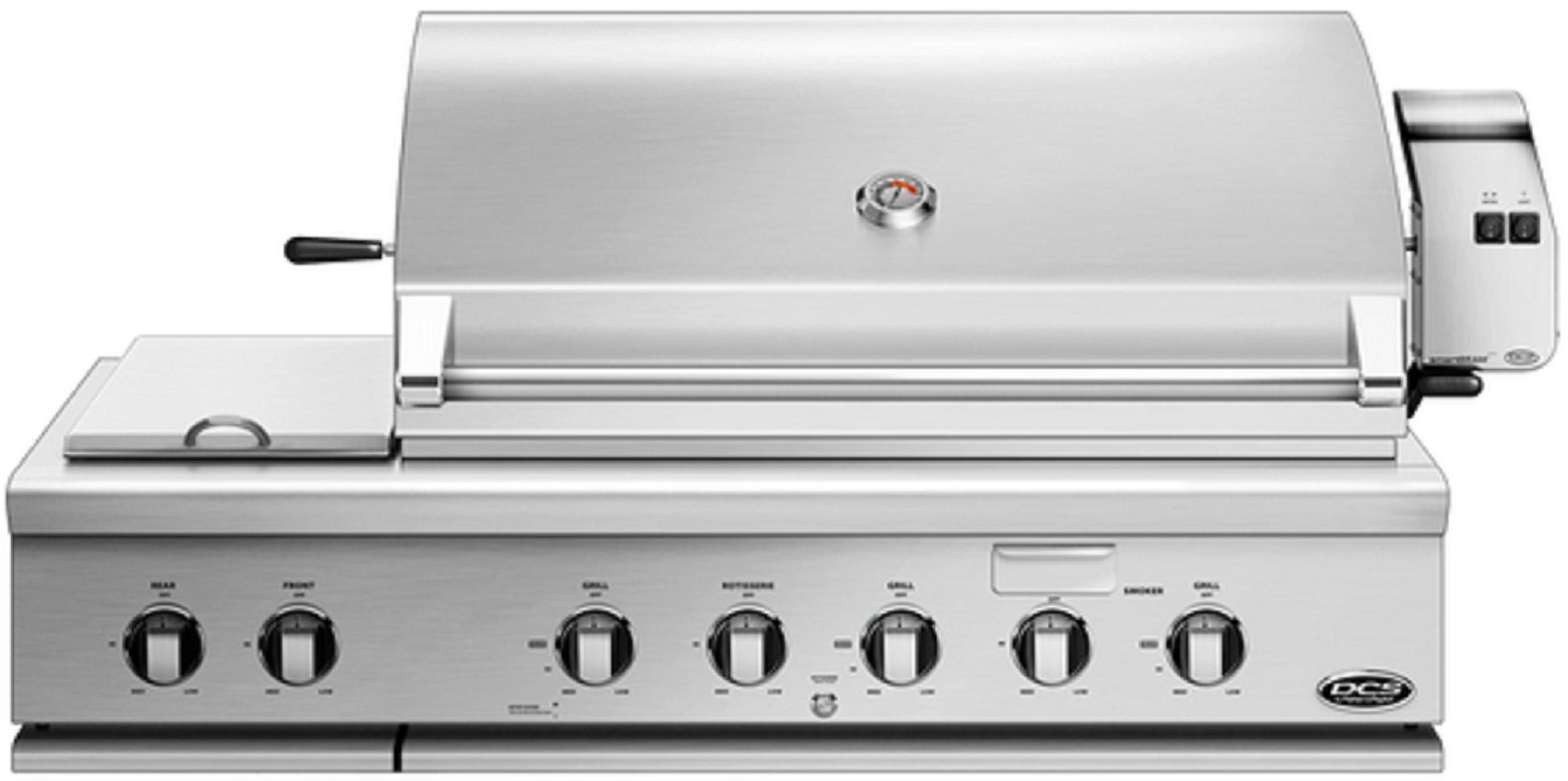 DCS BH148RSN 48 Inch Built-In Grill with Side Burners and Rotisserie ...