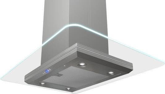 Zephyr ZVNM90AG Glass Canopy with Stainless Steel, 36 Inch