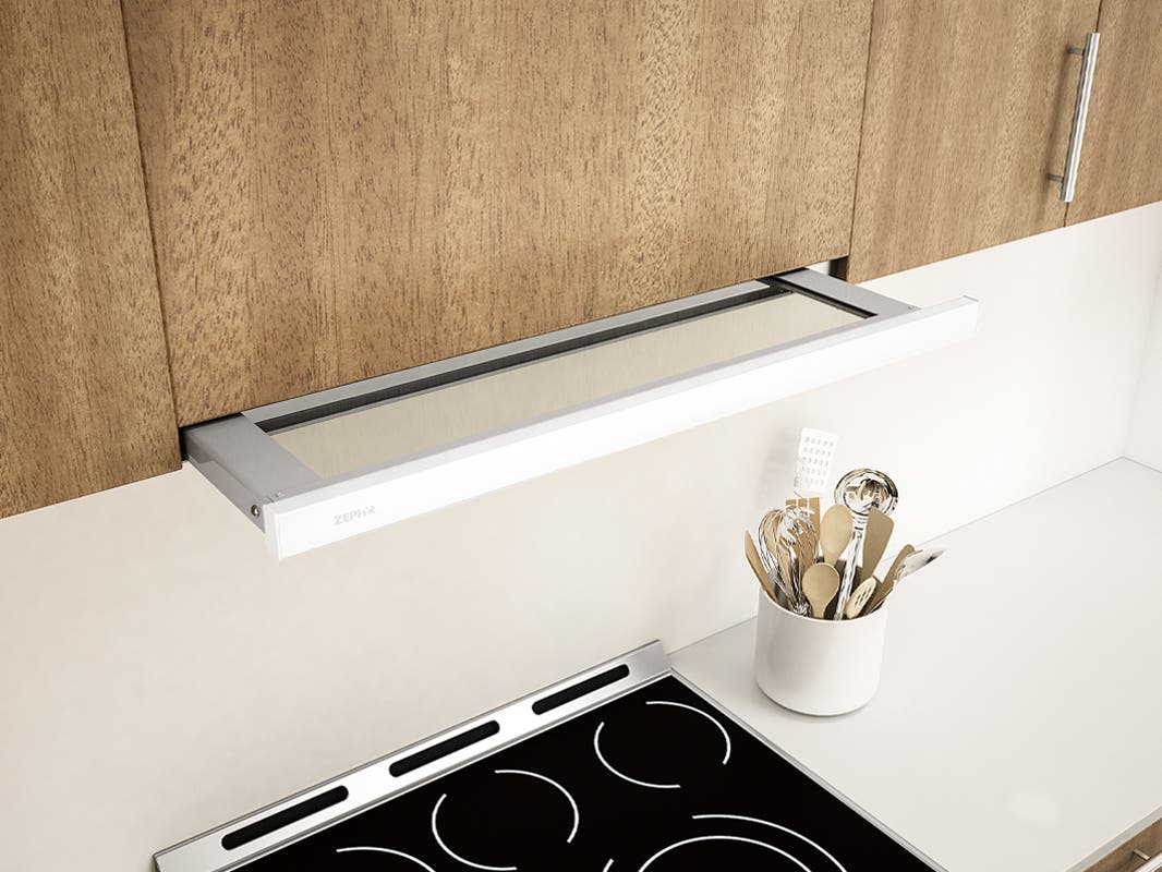 Zephyr ZPIE24AW290 White Trim with Glass, 290 CFM
