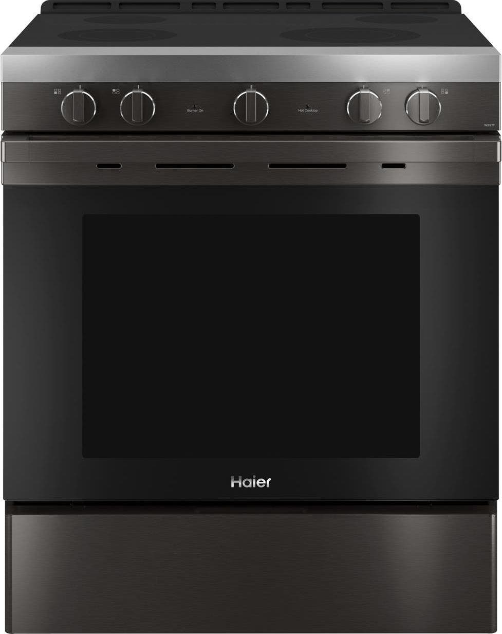 Haier QSS740BNTS Black Stainless Steel, Fingerprint Resistant