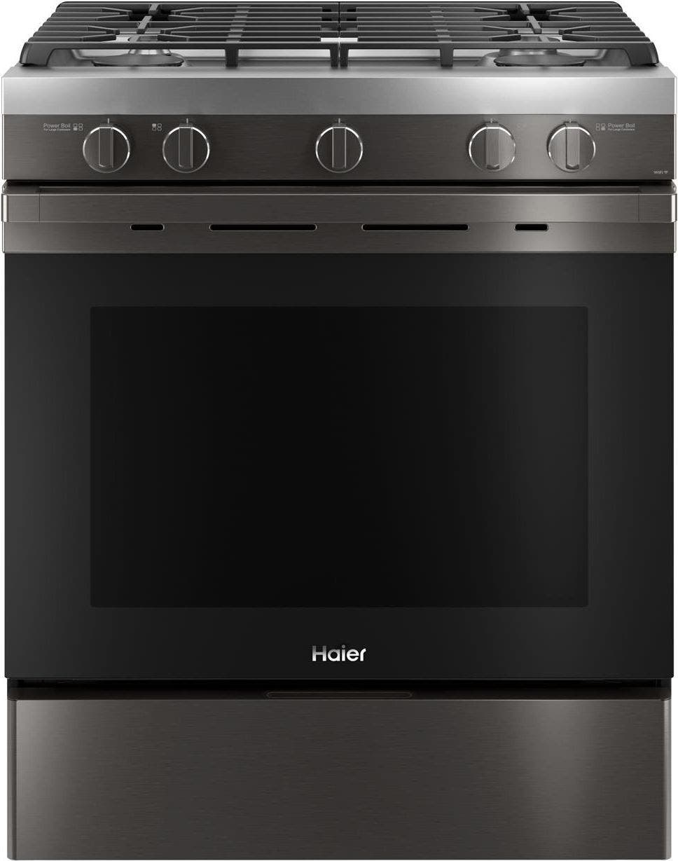 Haier QGSS740BNTS Black Stainless Steel, Fingerprint Resistant