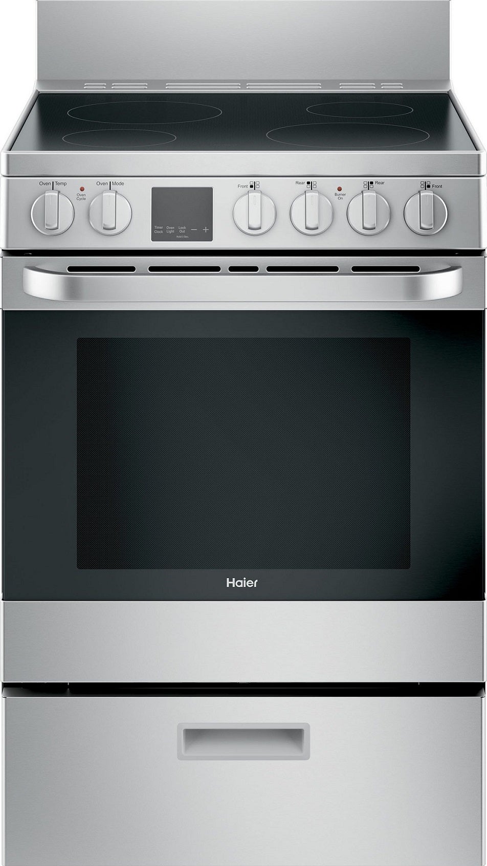 Haier QAS740RMSS 24 Inch Freestanding Electric Range with 4 Elements ...