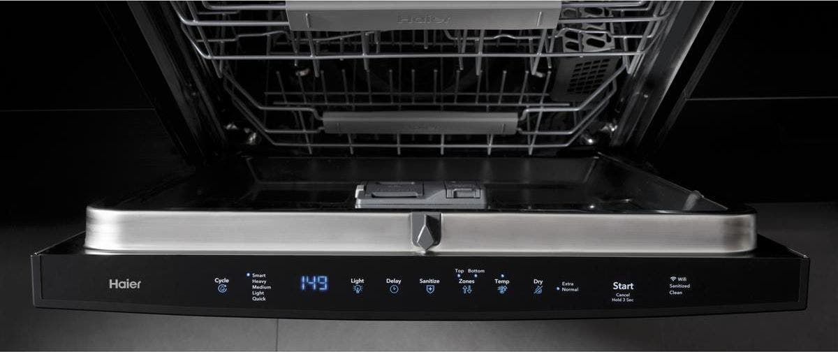 Haier QDP555SBNTS Black Stainless Steel, Fingerprint Resistant