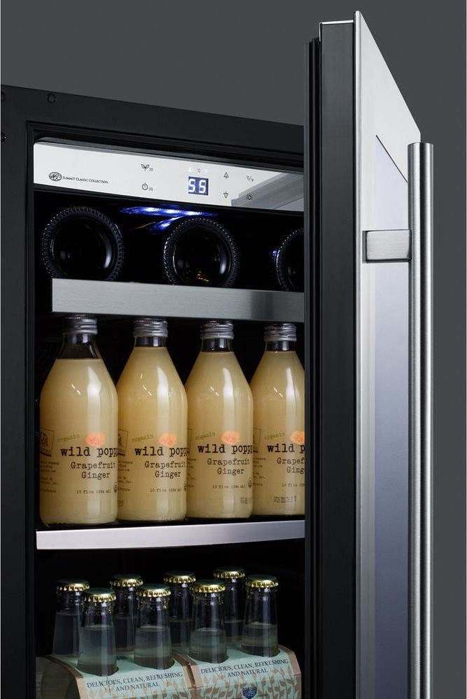 Summit CL151WBV Stainless Steel and Black