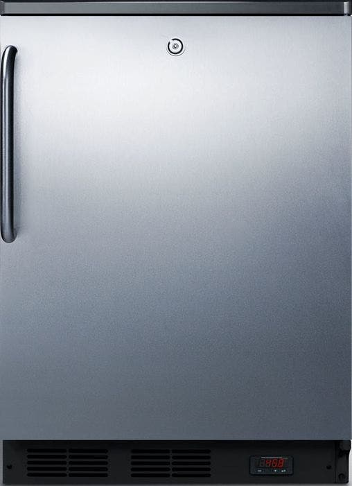 Summit FF7LBLPUBSSTB Stainless Door, Pro Handle