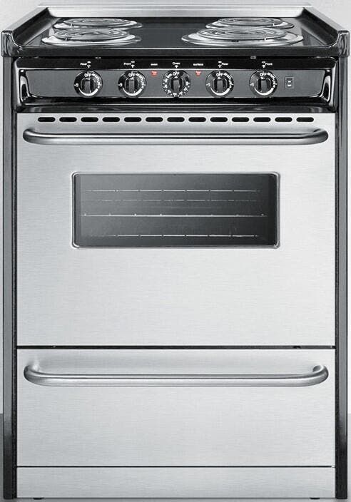 Summit TEM610BRWY Black and Stainless Steel