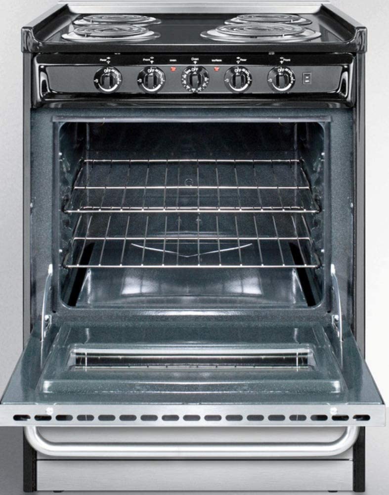 Summit TEM610BRWY Black and Stainless Steel