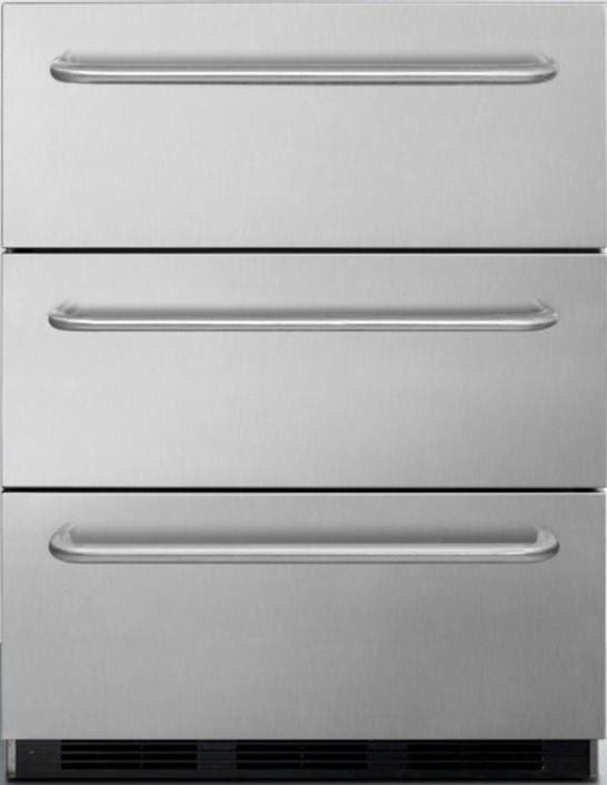 Summit SP6DSSTB7 Stainless Steel, Towel Bar Handles