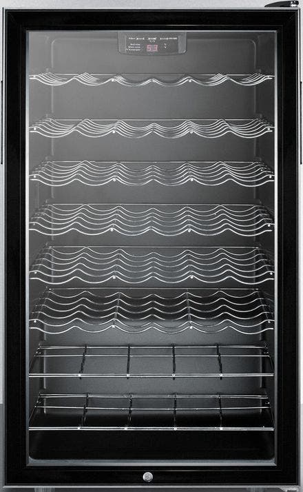 Summit SWC525L7 Black, Recessed Handle