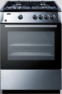 24 Inch Freestanding Gas Range with 4 Sealed SABAF Burners