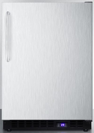 Summit SCFF53BXSSTB Stainless Steel/Black, Towel Bar Handle