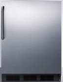 24 Inch All-Refrigerator with 5.5 cu. ft. Capacity, Adjustable Glass Shelves, Deep Shelf Space, Automatic Defrost, Interior Light, Hidden Evaporator, and ADA Compliant