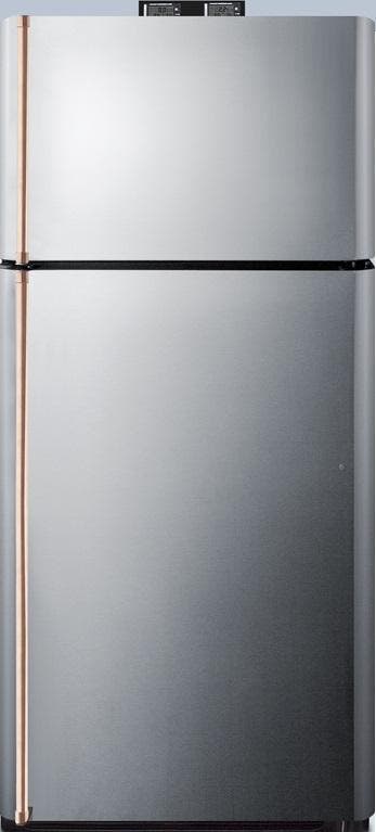Summit BKRF18PLCP Stainless Steel/Gray, Copper Handles