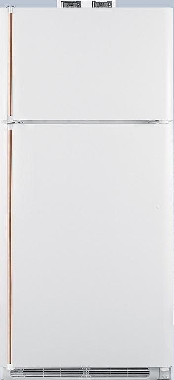 Summit BKRF18WCP White, Copper Handles