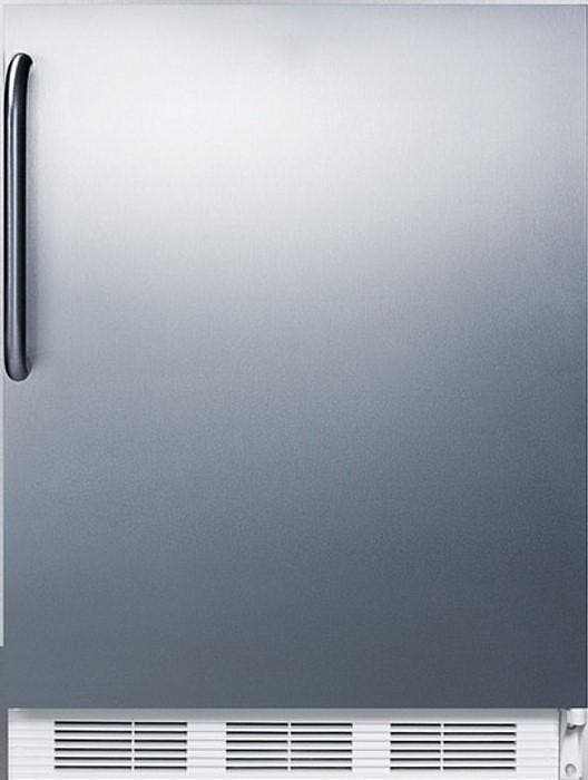 Summit CT661WBISSTBADA Stainless Steel/White, Towel Bar Handle, ADA Compl...