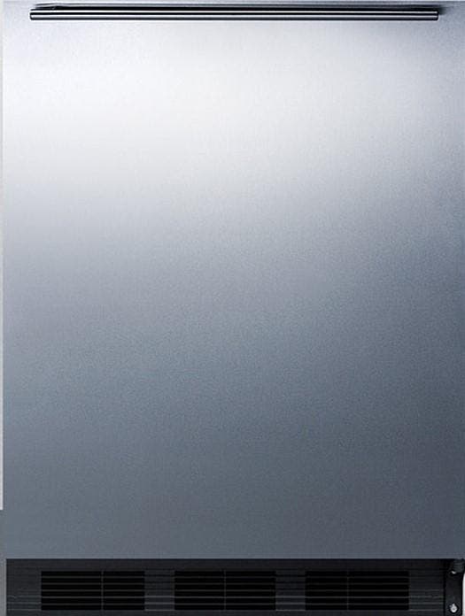 Summit CT663BKBISSHH Stainless Steel/Black, Horizontal Handle