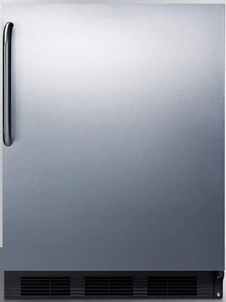 Summit CT663BKBISSTB Stainless Steel/Black, Towel Bar Handle