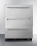 24 Inch, 3.2 Cu. Ft. Built-In/Freestanding 3-Drawer All-Freezer