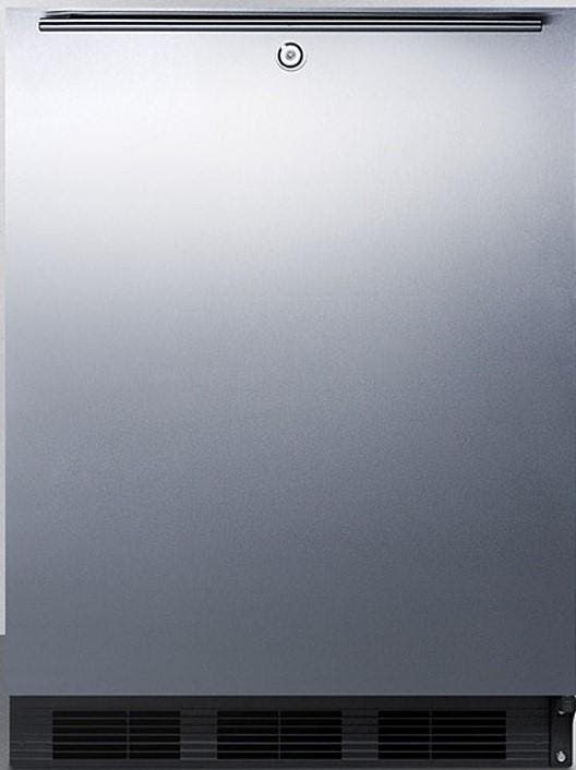 Summit FF7LBLKBISSHHADA Stainless Steel/Black, ADA Compliant