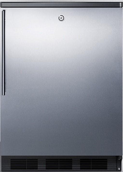 Summit FF7LBLKBISSHV Stainless Steel/Black, Towel Bar Handle